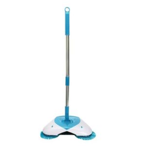 Manual Spin Sweeper Broom All In One Rotating Cleaning Brush
