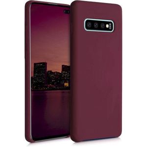 Samsung S10e Original Silicone Cover Case, Flexible Shockproof Slim Ultra-Smooth Durable and Protective Phone Cover in Maroon