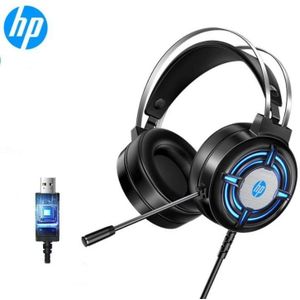 HP  gaming headset earphone with mic volume control & Led for computers