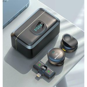 Q8 Wireless Lapel Microphone For IPHONE Long Endurance Plug-play With Charging Case Wireless Magnetic Lavalier Mic Low ENC Noise Reduction Vlog Microphone Live Stream Mic Recording Collar Lavalier Mic For IOS