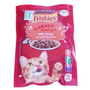 Friskies In Gravy WITH TURKEY PURINA CAT FOOD Pack of 3