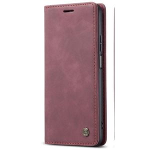 Tecno Camon 40 Phone Case, Maroon Retro Flip Wallet Leather Cover Case, All-Round Protection with Card Holder, Card Slots, Magnetic Closure and Foldable Stand