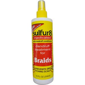 Sulfur8 Medicated Anti-Dandruff Treatment For Braids Prevents Dry Itching Scalp bc