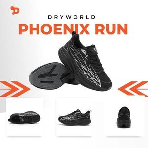 Running Dryworld phoenix Men Sport , gym, Run Shoes Fashion Sneakers Jogging Trainers Casual Lace-up Breathable ,Running shoes ,casual shoes , walking shoes.Plus size shoes