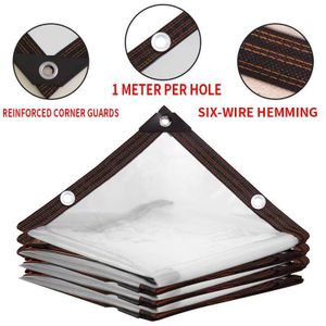 2m*4m Thick Transparent Waterproof Tarpaulin, Polyethylene Tarpaulin, Shed Tarpaulin with Eyelets