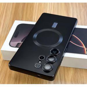 Samsung Galaxy S25 Ultra Case/Cover magsafe, Wireless Charging Camera Lens Protection Shockproof Slim Magnetic Phone Sleeve Case for Samsung Galaxy black