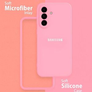 Cover Liquid Silicon case for Samsung S26+.Silicone cases are popular for their soft touch, excellent grip, and reliable shock absorption-PINK