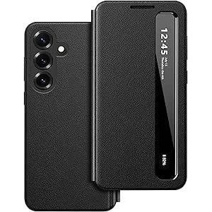 Samsung Smartview with Nfc Display Activation and Magnetic card holder pockets inside for Galaxy S26 plus