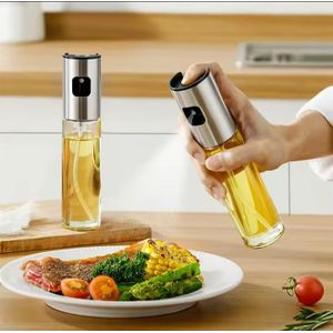 Oil Spray Bottle Sprinkler – 100ml Glass Cooking Oil Dispenser
