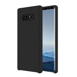 Soft Silicone Back Cover for Samsung Galaxy Note 8 - Black, anti-fingerprint, anti-scratch, durable silicone case