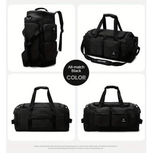 Multi-Hand Portable Oxford Cloth Gym Bag with Letter Design