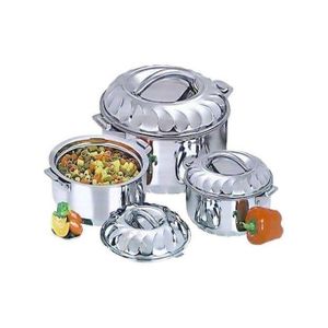 Matrix  3PCS Premium Range of STAINLESS STEEL Insulated Hotpot MAXIMUS JUMBO (10ltrs, 15ltrs and 20ltrs) Casserole Hotpot Serveware Dishes