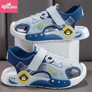 Arsuxeo 3-7 Years Kids Boys Sandals Beach Soft Bottom Children Summer Shoes