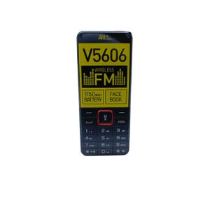 We V5606 1.77"Display Dual Sim Wireless FM Bright Torch BT/USB Port/Earphone Jack 1150mAh Battery-Black
