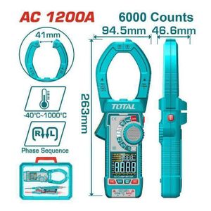 TOTAL TMT7610001 Digital AC clamp  meter 1200A