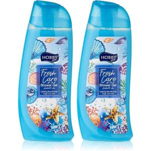 Hobby Fresh Care Shower Gel for Men & Women With Calming Sea Minerals for Deep Cleansing, Skin Moisturization, Smoothening & Body Cooling Effect 500ml