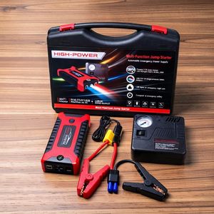 Heavy Duty Quick Start High Power Battery Booster 12V 99800mAh Car Jump Starter with Air Compressor