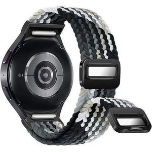 Samsung Galaxy Watch 7 6 4 5 FE Band 40mm 44mm/Galaxy Watch 6 4 Classic 43mm 47mm 42mm 46mm/Watch 5 Pro 45mm,No Gap Magnetic Elastic Braided Nylon Sport Strap/band Men Women