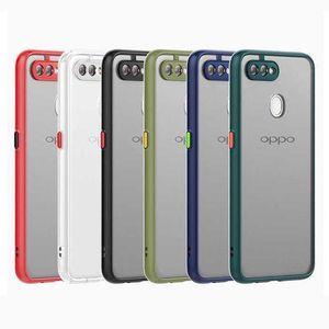 Oppo F9 Case (Semi Transparent Cover )