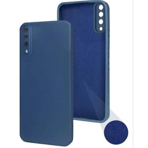 Soft Silicone Back Cover for Samsung Galaxy A30s - Blue, anti-fingerprint, anti-scratch, durable silicone case