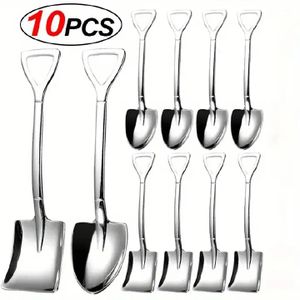 10-Piece Stainless Steel Dessert Spoons Set