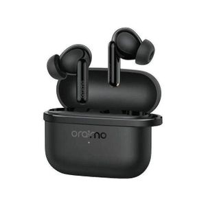 Oraimo Spacebuds Lite -0TW-324- Powerful Bass, Pure Emersion Sound360 spatial audio, Noise Cancellation, Smart Earbud Finder , Up to 40 Hours of Playtime, - Black