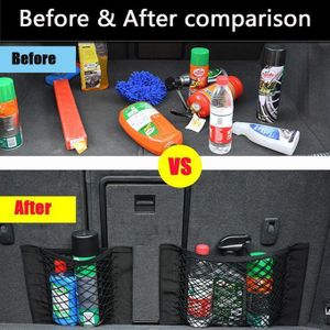 Universal Car Storage Net Organiser 25cm x 50cm – Elastic Trunk Cargo Net Pocket for Car Boot & Interior Storage