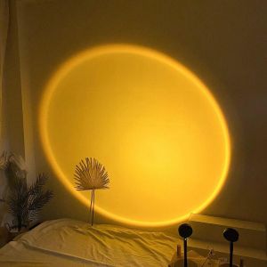 Sunset Lamp Projector USB LED Light with Adjustable Rotation for Bedroom Ambience