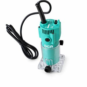 Dca Electric Wood Trimmer Router AMP02 6  6mm Professional Hand Router  Wood Cutting, Edge Trimming & Engraving Tool