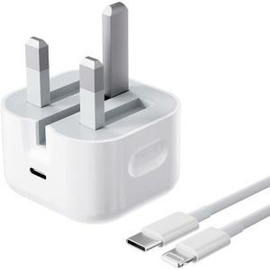 Apple 25W USB C Charger Plug with 1M Fast Charger Cable   iPhone Compatible with iPhone 14/12/13/11/X/8, iPad     iPhone Fast Charger Cable and Plug