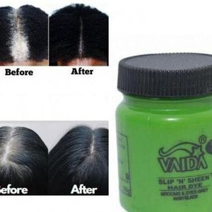 Vaida  Black Hair Dye Pomade Slip 'N' Sheen Hair Coloring Dye