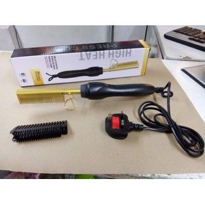 professional electric hot comb, a versatile styling tool used for straightening and smoothing hair.