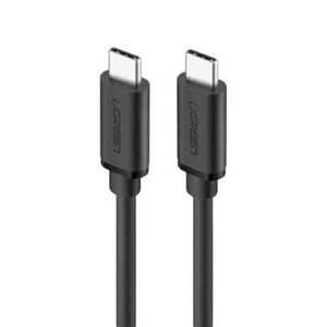 Ugreen  USB-C 2.0 Male to Male Cable 2M US286 – 60W Fast Charging (3A Stable Output) – 480Mbps Data Transfer – Durable PVC Build – Safe Charging Type-C Cable – Universal USB-C Charging & Sync Cable – Black
