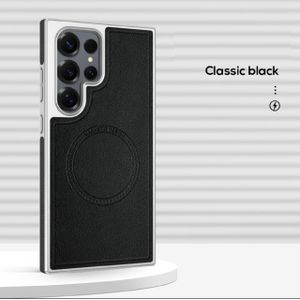 Samsung Galaxy S23 Ultra Premium Magnetic Shockproof TPU Case with Full Protection and Elegant Matte Finish Black – Anti Scratch, Anti Fingerprint, and Wireless Charging Compatible