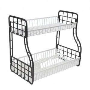 Kenpoly Double Decker Dish Rack No.1  2-Tier Kitchen Drainer  Heavy Duty Plastic