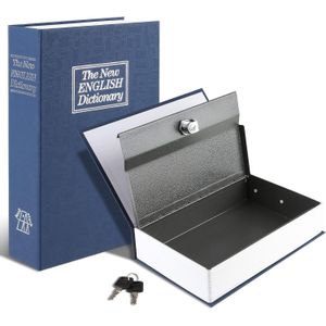 Dictionary Mini Book Safe – Discreet Secret Security Box with Key Lock – Hidden Storage Locker for Money, Jewelry, and Small Valuables – Portable Diversion Safe