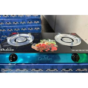 AILYONS Olelon 2-burner glass top gas stove with Tampered glass top and Automatic ignition system. 