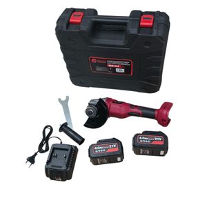 Edon Heavy Duty Brushless Cordless Angle Grinder with 21V Battery Charger & Cutting Disc Power with 2 Batteries 