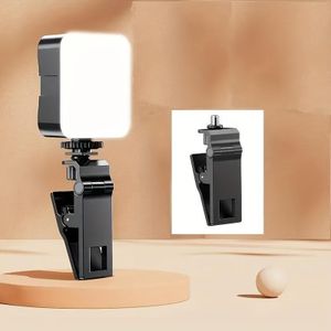 Mini LED Video Light Panel Camera Photography Lighting 5600K 800LM With 3 Cold Shoe For Youtube Vlog Live Streaming Phone selfie Fill Lamp