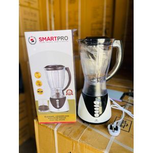  Smartpro 2-in-1 Electric Blender & Grinder - 500W Smoothie Maker with Mill - Model SBL-05WB, Electric Food Blender, Smoothie Blender with Grinder, Kitchen Blender Mill