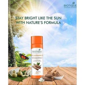 Biotique Bio Sandalwood NATURAL SUNSCREEN (Oxybenzone Free) - SPF 50 bc