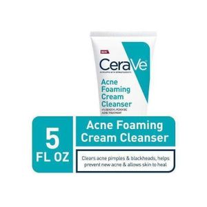 Acne Foaming Cream Cleanser Benzoyl Peroxide Acne And Blackheads Treatment