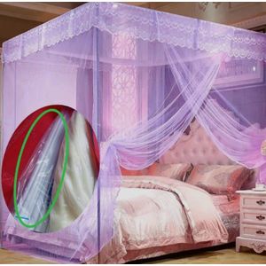 NEW ARRIVAL Premium Steel Mosquito Net Canopy with 4 White Metallic Stands – Durable, Non-Breakable, Available in 4 Colors