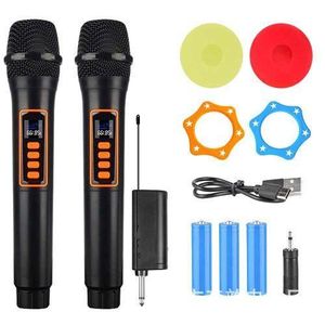 Professional Wireless Microphone VHF 2 Channel Mic