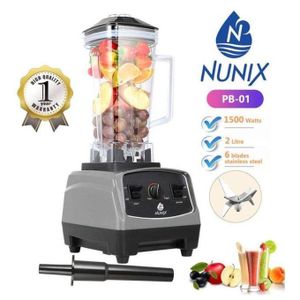 Nunix PB-02 2-in-1 Commercial Blender - Heavy Duty Professional Kitchen Blender
