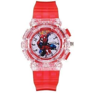 Genera Spiderman Watch LED Light Kid's Watch For Boys Girls Colorful Flash Frozen Watch