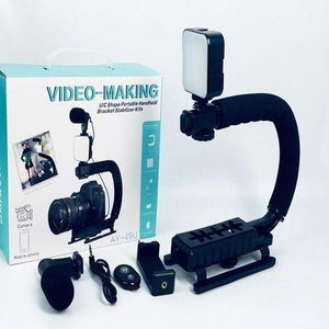 AY-49U Video Making U/C Shape Handheld Bracket Stabilizer Kits For Camera And Phones