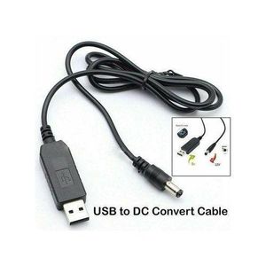 USB Power Boost Cable, 5V to 12V DC USB Converter, 5.5mm