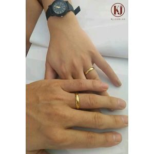 Quality Unisex Gold Plated Wedding Ring With A Free Gift Box 