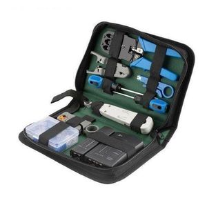 Network Tool Kits, Professional Net Computer Maintenance LAN Cable Tester 11 In 1 Repair Tools Set, RJ11 RJ45 Cat5e Cat6 8P8C Connectors Tester, Screwdriver ,Crimp Pliers ,stripping Pliers Tool Kit